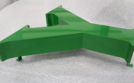 Lettre boitier peinte coloris RAL vert