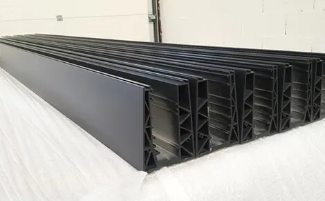 profilés de menuiserie thermolaqué coloris noir mat