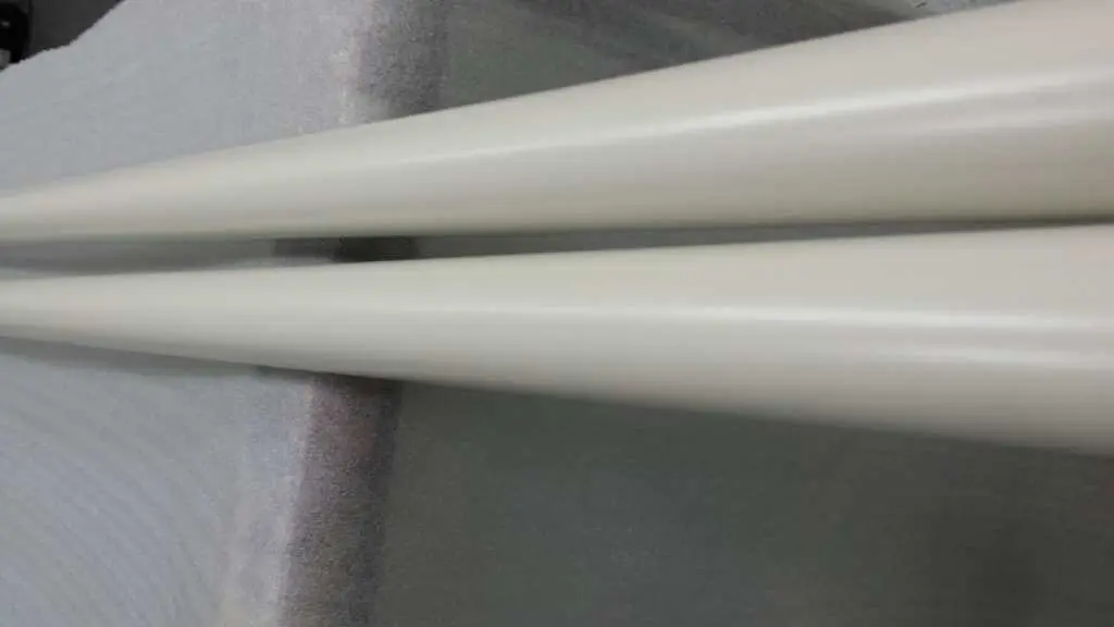 tubes alu thermolaqués coloris blanc